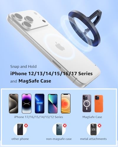 SUPERONE for MagSafe Phone Grip, Adjustable Magnetic Phone Ring Holder - Image 6