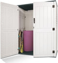 Outdoor Storage Cabinet, 52 Cu ft Resin Storage Box for Patio Garden Yard - Weatherproof Outdoor Storage Shed for Tools Pool Supplies - Lockable Vertical Storage Shed by Plainsity