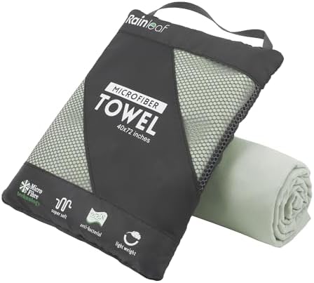 Rainleaf Microfiber Towel Quick Dry Camping & Travel & Gym Towel. Compact by Rainleaf