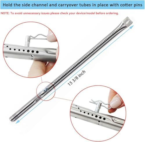 Grill Replacement Parts for Charbroil Performance 5 Burner 463448021 463450022 463451022, 4 Burner 463365021, 463366022 463352521, G325-0002-W1 Heat Plate, G327-2100-W1 Burner, Igniter, Crossover Tube - Image 3