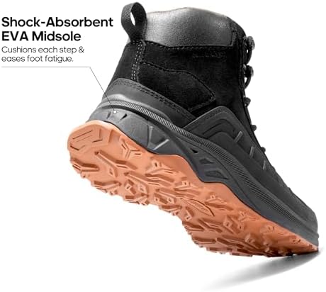 NORTIV 8 Women's Waterproof Hiking Boots Outdoor Trekking Camping Trail Hiking Boots - Image 4