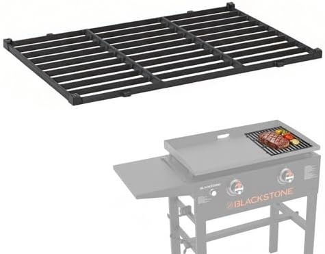 Cast Iron Grill Grate for Blackstone 28 Inch, Perfect Sear Marks & Heat Retention, Durable Steak Cooking Grate for Blackstone 1517 1883 1853 1605 2137 2311 1803 1856 2 Burner Outdoor Grilling by BBQFuture