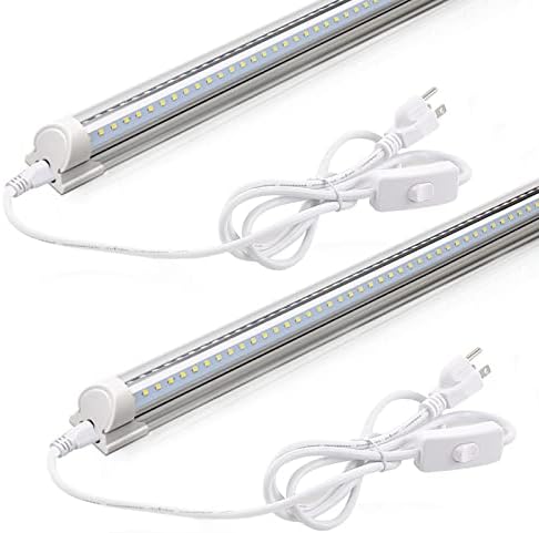 Barrina T8 LED Shop Lights 2FT, 20W 3000LM 6500K, 2 Pack High Output Tube by Barrina
