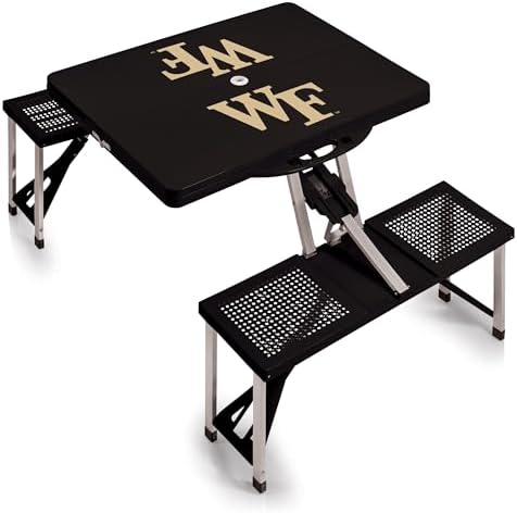 PICNIC TIME NCAA North Carolina Tar Heels Folding Picnic Table - Camping Table - Outdoor Table with Umbrella Hole by PicnicTimeFamilyofBrands