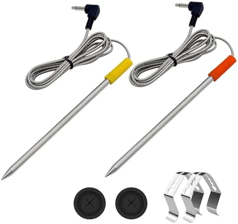 2-Pack Meat Probes Replacement for Oklahoma Joe's, Z Grills, Cuisinart by YAOAWE