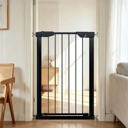 Fairy Baby 36" Tall Narrow Baby Gate 22.8"-25.5" Wide for Small Doorways by FairyBaby