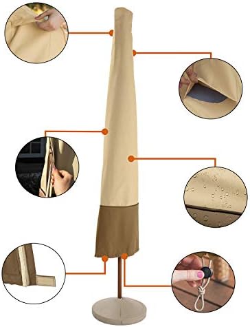 Classic Accessories Veranda Water-Resistant 11 Foot Patio Umbrella Cover - Image 3