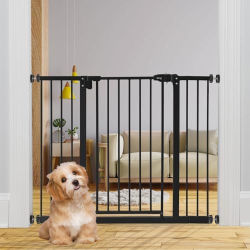 keny 29"-42.5" Baby Gate for Stairs, Auto Close Safety Dog Gate by keny
