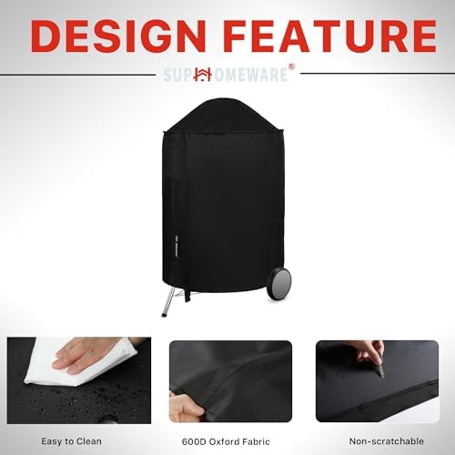 Suphomeware 26 Inch Kettle Grill Cover for Master-Touch Charcoal Grill - Image 5