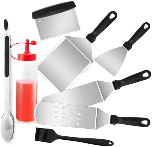 Joyfair 8Pcs Griddle Spatula Accessories for Blackstone, (PP Handles) by Joyfair
