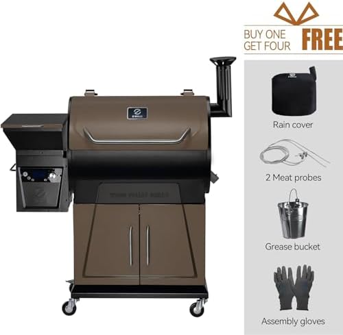 Z GRILLS 2025 Pellet Grill & Smoker with PID 3.0 Controller, Dual-walled Insulation, Meat Probes, Huge Storage, Hopper Clean-out including Grill Cover and More - Image 6