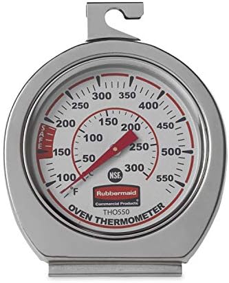 Rubbermaid Commercial Products Stainless Steel Monitoring Thermometer, Safe for Inside Oven/Grill/Smoker, 60-580°F Range, Easy to Read Food Thermometer For Food Resturant/Home Cooking - Image 2