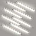 8 Packs 3FT LED Batten Light with 50cm Cable, Slim Ceiling Surface Mounted Light, 30W, 4000K, IP20, LED Ceiling Lamp for Garage, Shop, Hallway, Office, Market by colmeguna