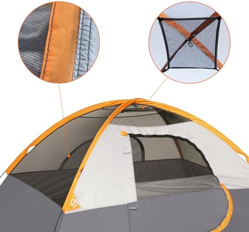 Amazon Basics Camping Tent, 3-Season Dome Design with Rainfly - Image 4