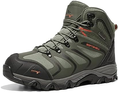 NORTIV 8 Men's Ankle High Waterproof Hiking Boots by NORTIV8