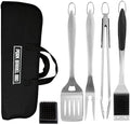 Pork Barrel BBQ Tool Set Grill Kit - Premium Stainless Steel BBQ Grill Accessories, Grilling Tools & BBQ Accessories for Outdoor Grill - Perfect BBQ Tools and Grilling Gifts for Men PT by PorkBarrelBBQLLC