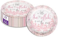 Birthday Galore A Little Snowflake is On The Way Girl's Baby Shower - 32 Piece Disposable Party Supplies - Winter Baby Shower Decorations - Round Party Plates - Large 9" Paper Plates In Bulk by BirthdayGalore