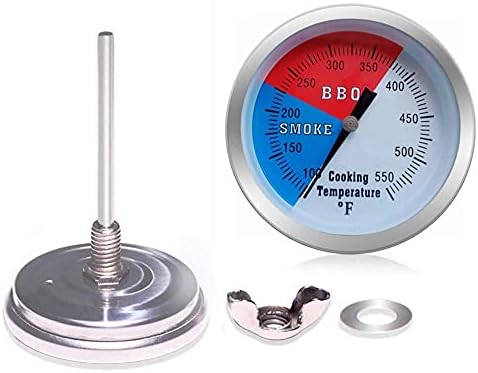 YOTOM BBQ Grill Thermometer Gauge, 2 Pack Charcoal Grill Smoker Temperature Gauge Pit BBQ Grill Thermometer - Image 2
