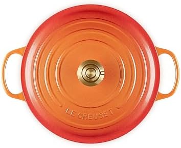 Le Creuset Enameled Cast Iron Round Dutch Oven, 7.25 qt., Flamme Doree - Image 3