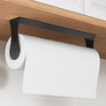 Paper Towel Holder Under Cabinet, Wall Mount, Adhesive or Drilling, Black by Awarmhome