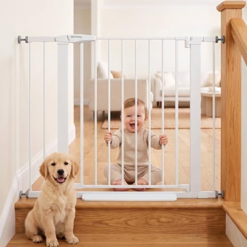 Mumeasy 29.7-40.6" Baby Gate for Stairs, Auto Close Dog Gate for Doorways by Mumeasy-FocusonBabyPetSafetyGate