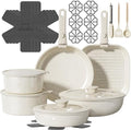 26 Pcs Pots and Pans Set Non Stick, Detachable Handle Cookware by OzawaBear