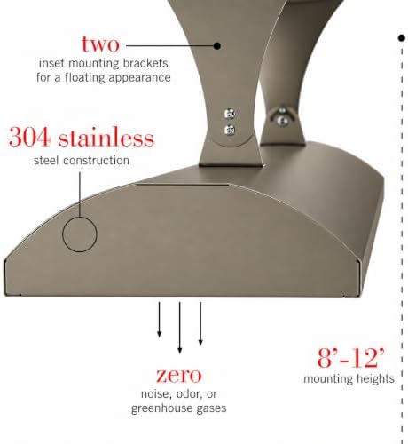 Infratech CD-6024 BR Stainless Steel Dual Element Electric Patio Heater, 61.25", 6000 Watt, 240 Volt, Bronze Finish - Image 4
