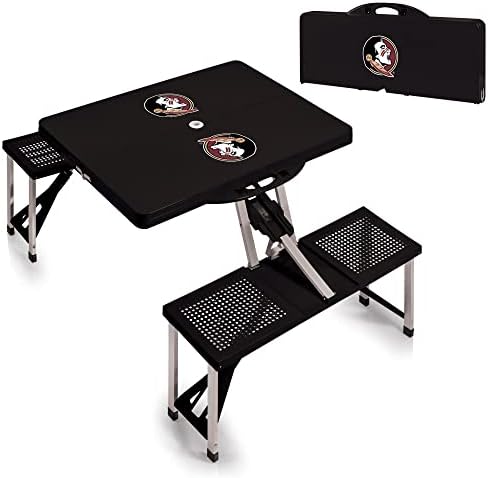 PICNIC TIME NCAA North Carolina Tar Heels Folding Picnic Table - Camping Table - Outdoor Table with Umbrella Hole - Image 4