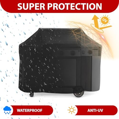 75 Inch BBQ Grill Cover, Large Gas Grill Cover for Outdoor, Compatible with Weber Summit 600, Char-Broil, Nexgrill, Brinkmann, and Dyna-glo, Waterproof, Windproof, and UV Resistant - Image 4