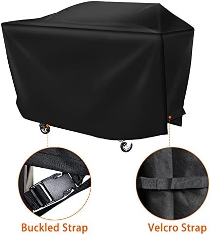 iCOVER Griddle Cover for Blackstone Rangetop Combo Griddles 600D Heavy Duty Waterproof Canvas, Fits Up to 68" - Image 3