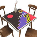 Card Table Tablecloths, Modern Minimalism Pattern Printed on Polyester Square Outdoor Table Covers, Ideal for Special Occasions Holidays, Fit for 52" x 52" Square Tables by JRBSZMI2