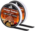 UNCO- Smoker Gasket, 15 FT, 7/8" x 1/8", 2 Pack, Smoker Gasket Seal High Temp by Unco