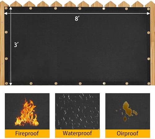 3' X 8' Grill Heat Shield for Deck Railing, Fireproof Heat Shield for Grill - Image 3