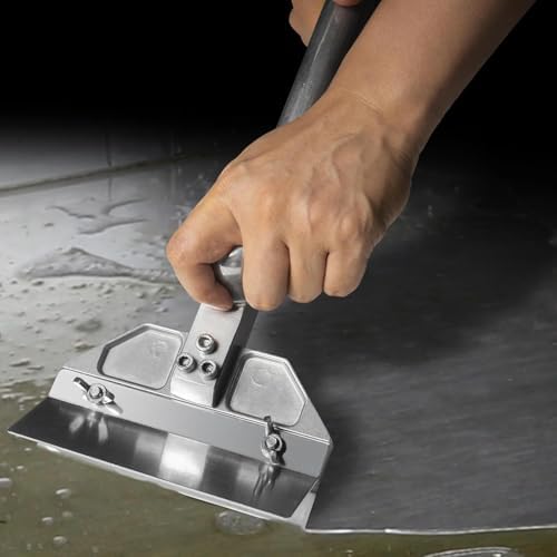 Professional Heavy Duty Grill Scraper for Flat Tops with Stainless Steel Scraper Blade, Flat Top Scraper for Griddle with Ergonomic Aluminum Handle, Ideal for Griddle, Outdoor Grill Cleaning - Image 2