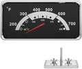 DELSbbq 3.6" Lid Thermometer Replacement for Nexgrill & for Kenmore Grills by DELSBBQ