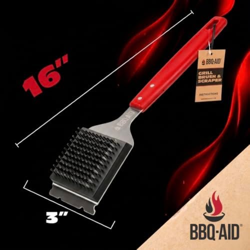 BBQ Grill Brush for Outdoor Grill Cleaner and Scraper, Replaceable Head - Image 3