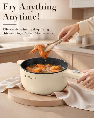 Dezin 2L Hot Pot Electric, Non-Stick Electric Pan, 700W Adjustable Power - Image 2