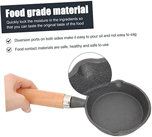 Cast Iron Mini Frying Pan for Burgers, Meat Steaks - Image 6