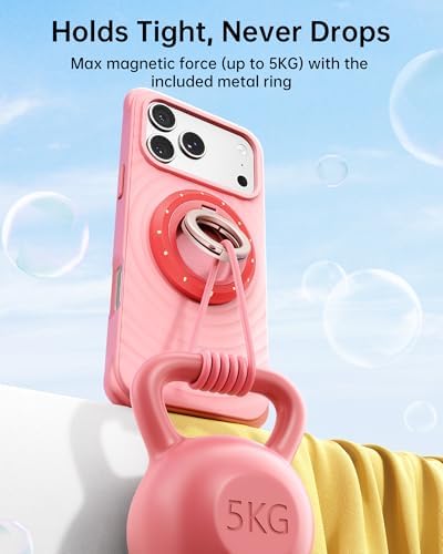 SYNCWIRE Magnetic Phone Ring Holder, for MagSafe Phone Grip Stand Kickstand - Image 2