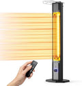 Outdoor Electric Patio Heater, 42-inch 1500W Infrared Tower Heater with 9 Heat Settings & 9H Timer, IPX5 Waterproof, Safety Lock, Tip-Over & Overheat Protection Space Heater for Indoor & Outdoor Use by NFCCRA