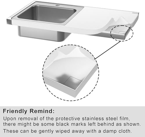 GDLF Outdoor Grill Table with Sink, Metal Grill Cart Sink Station - Image 6