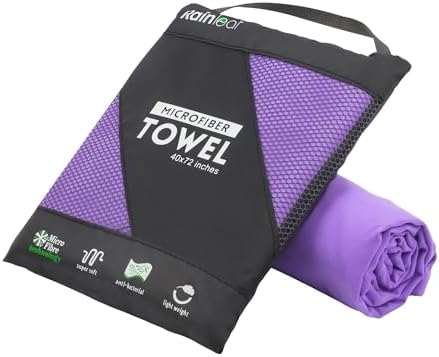Rainleaf Microfiber Towel Quick Dry Camping & Travel & Gym Towel. Compact by Rainleaf