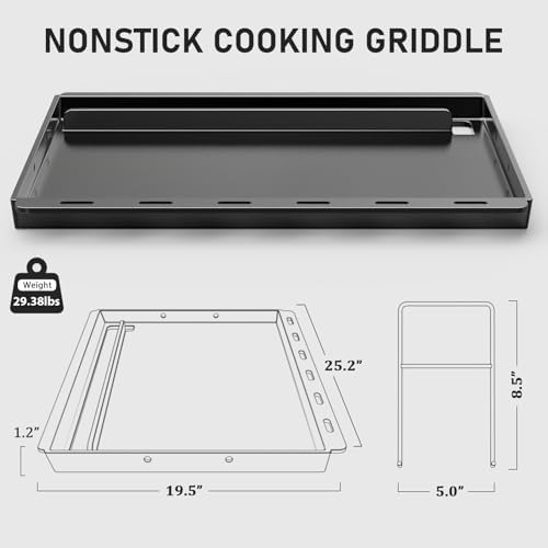 Utheer Ceramic Full Size Griddle Insert for Weber 7524/7528 - Image 2