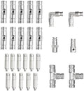High-Performance Brass Patio Misting Kit – 11 Brass Anti-Drip Micro-Nozzles & 16 1/4″ Slip Connectors for High-Pressure Outdoor Cooling Misting (UNC 10/24, 0.012″ Precision Orifice, 280-1500 psi) by TLTOOLEGIN