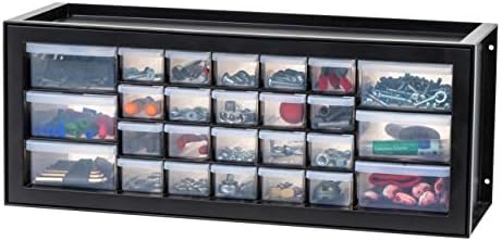 IRIS USA 26-Drawer Teacher Toolbox, Stickers, Markers, Made in USA, Black by IRISUSA