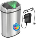 SensorCan 13 Gallon Oval Sensor Trash Can, AC Adapter, AbsorbX Odor Filter by Unknown