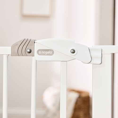 Regalo Safety 36" Extra Tall Baby Gate, Bottom of Stairs & Doorways - Image 6
