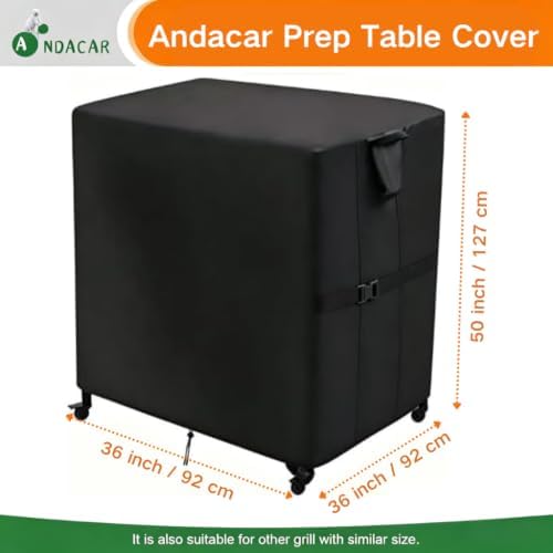 Prep Table Cover for Movable Dining Cart Table 36"L×36"W×50"H - Image 3
