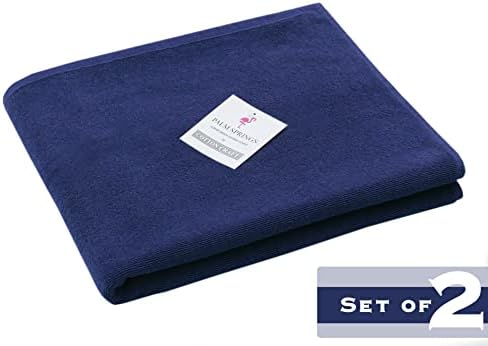 COTTON CRAFT Pool Lounge Chair Cover - 2 Pack - Navy Blue - Image 3