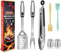 BBQ Grill Tool Set BBQ Grilling Accessories Set 8PC Barbecue Grill Tools Utensils Set for Outdoor with Spatula, Fork, Brush, Tongs, Seasoning Bottle Grilling Gifts for Men Dad by Unknown